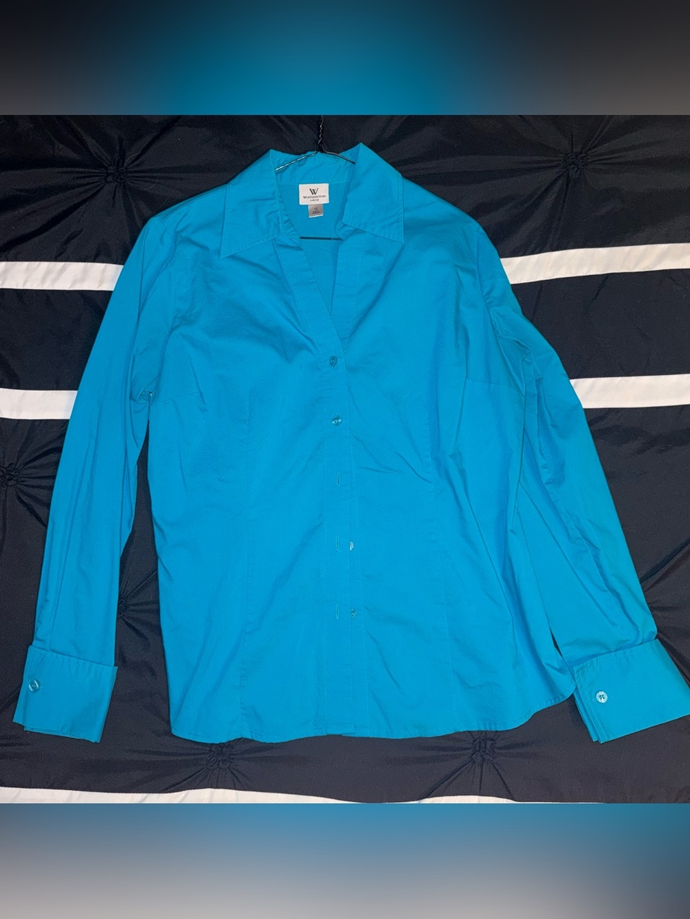 Worthington Women’s Bright Blue Button-Down Shirt
